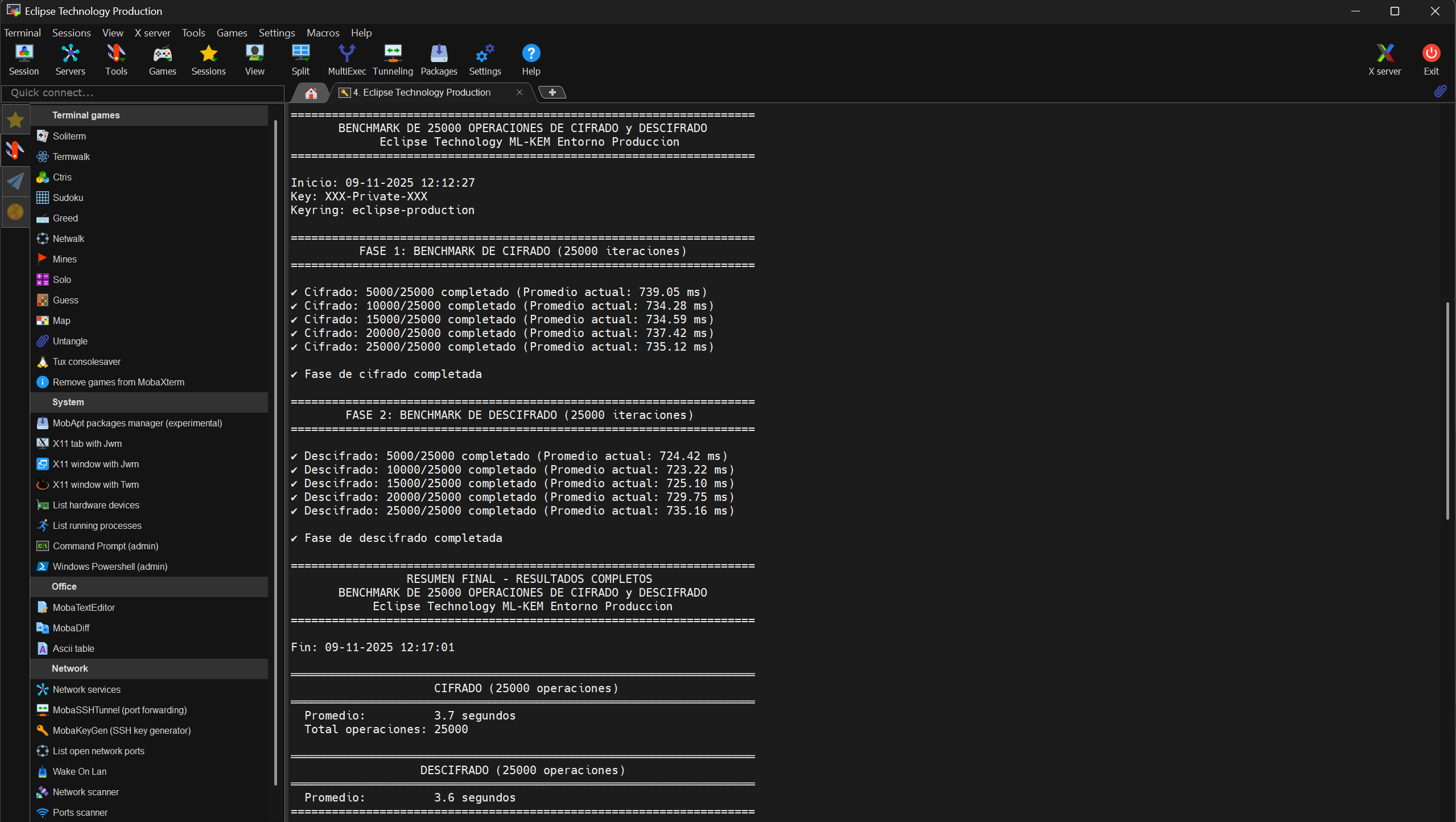 Eclipse Technology ML-KEM Encryption Test