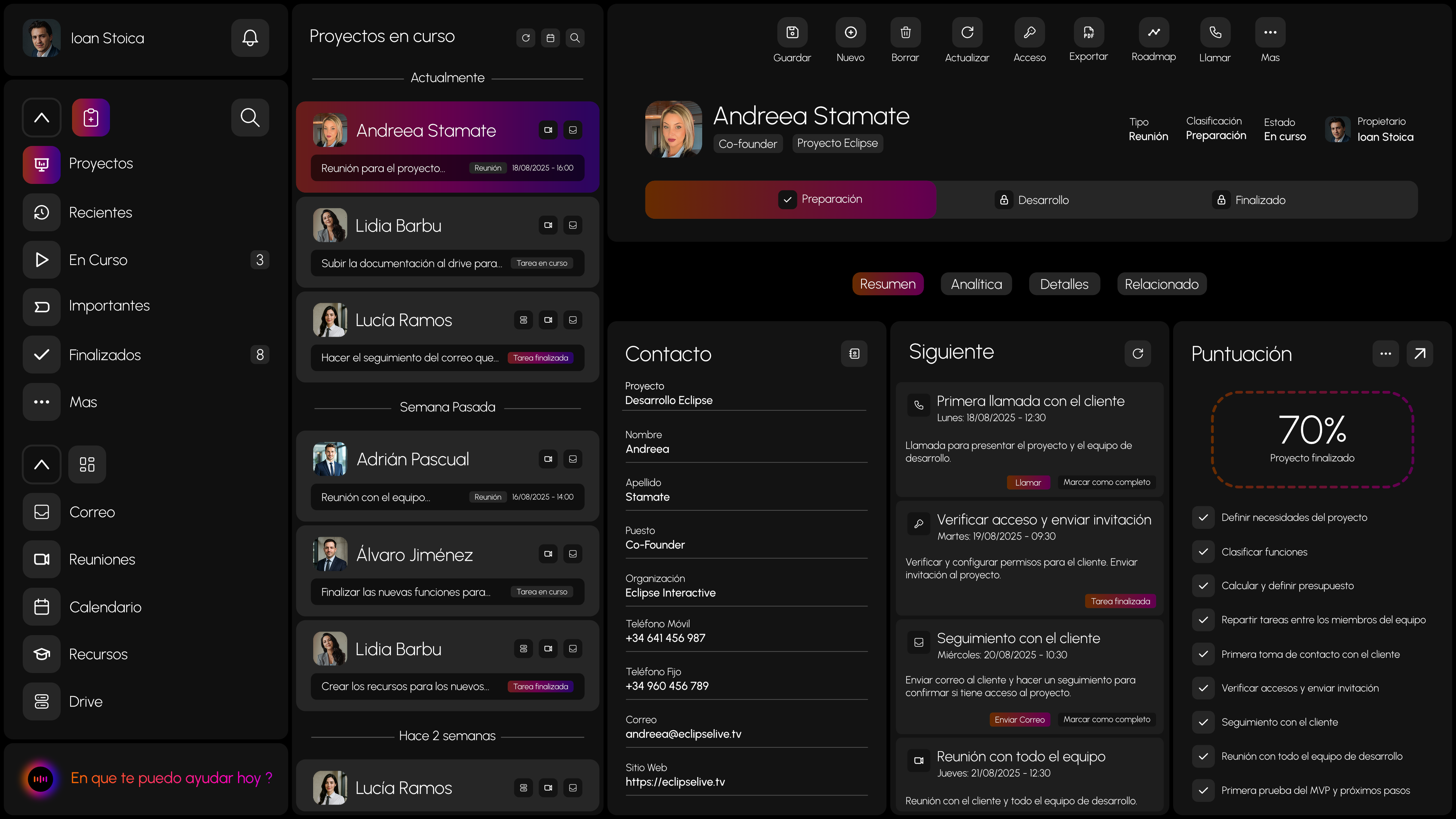 Eclipse Technology Files and Projects Dashboard